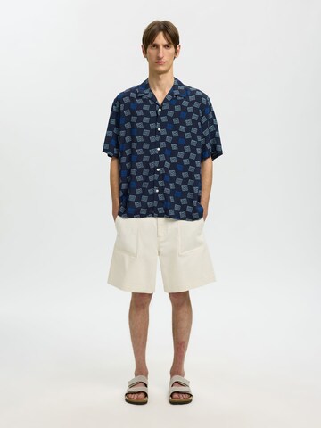 SELECTED Comfort fit Overhemd 'Selected x Hotel Amour' in Blauw