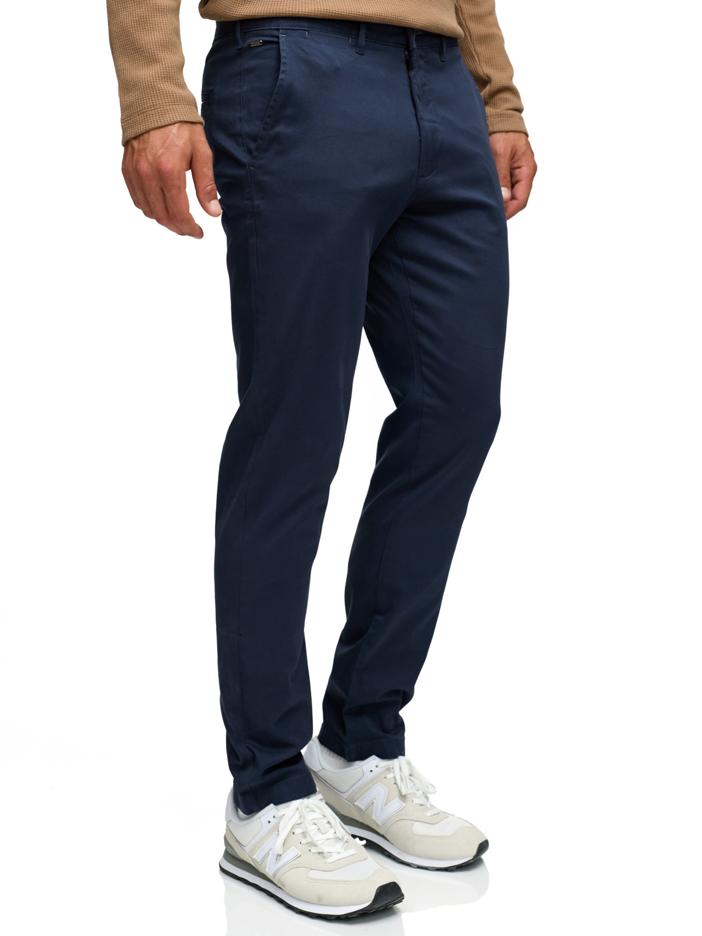 INDICODE JEANS Regular Chino Pants in Blue