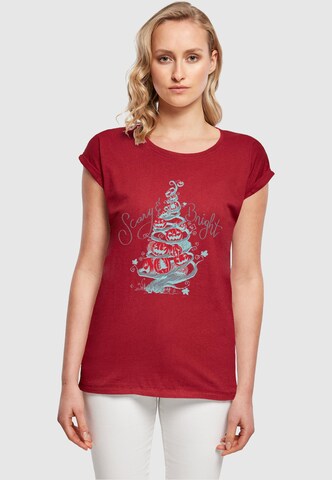 T-shirt 'The Nightmare Before Christmas - Scary And Bright' ABSOLUTE CULT en rouge : devant