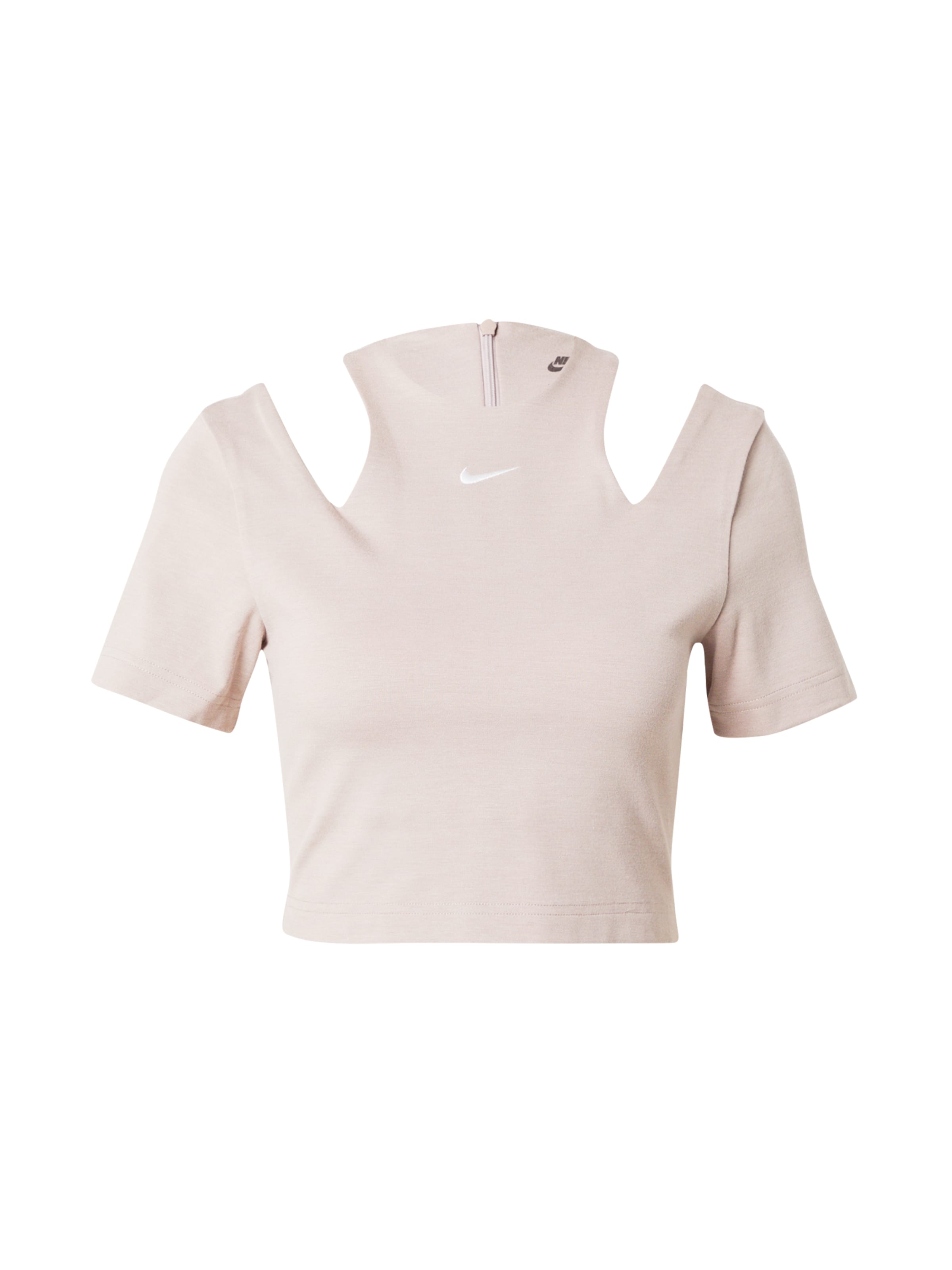 Nike Sportswear T-shirt en taupe / blanc, Vue avec produit