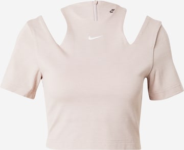 Nike Sportswear Shirt in Grijs: voorkant