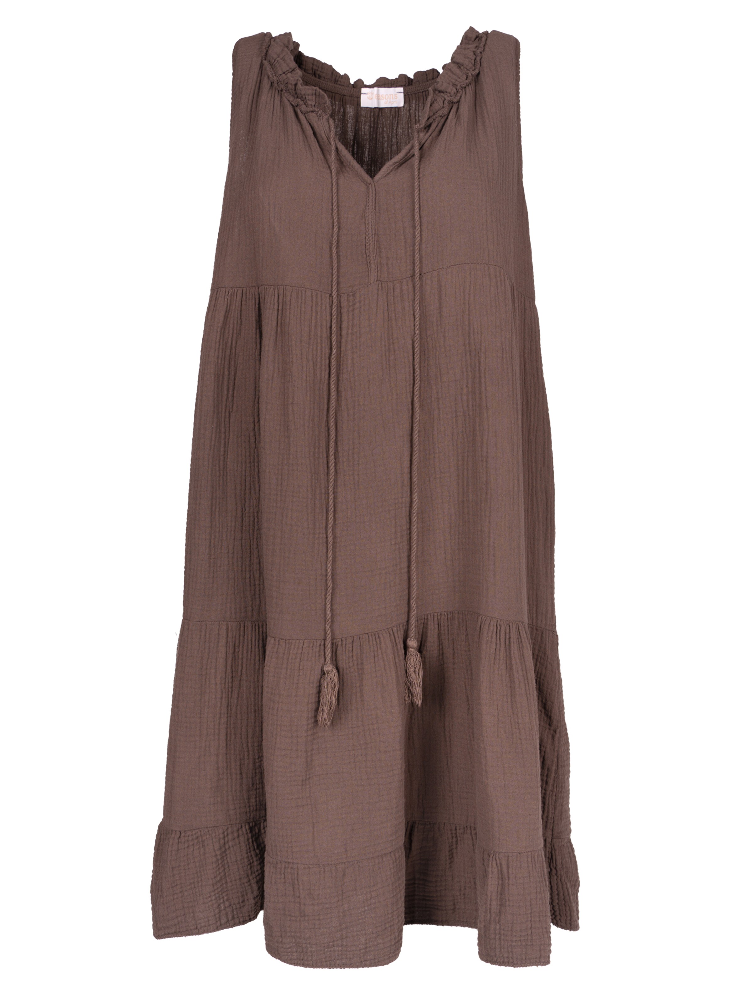 Robe d’été 'Buki' Seasons of April en marron : devant