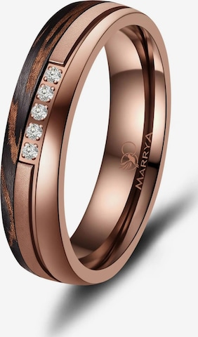 Anello 'MARRYA Ehering CB-01 Carbon-Bronze' di MARRYA in marrone: frontale