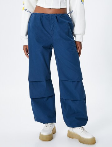 Koton Loosefit Broek in Blauw: voorkant