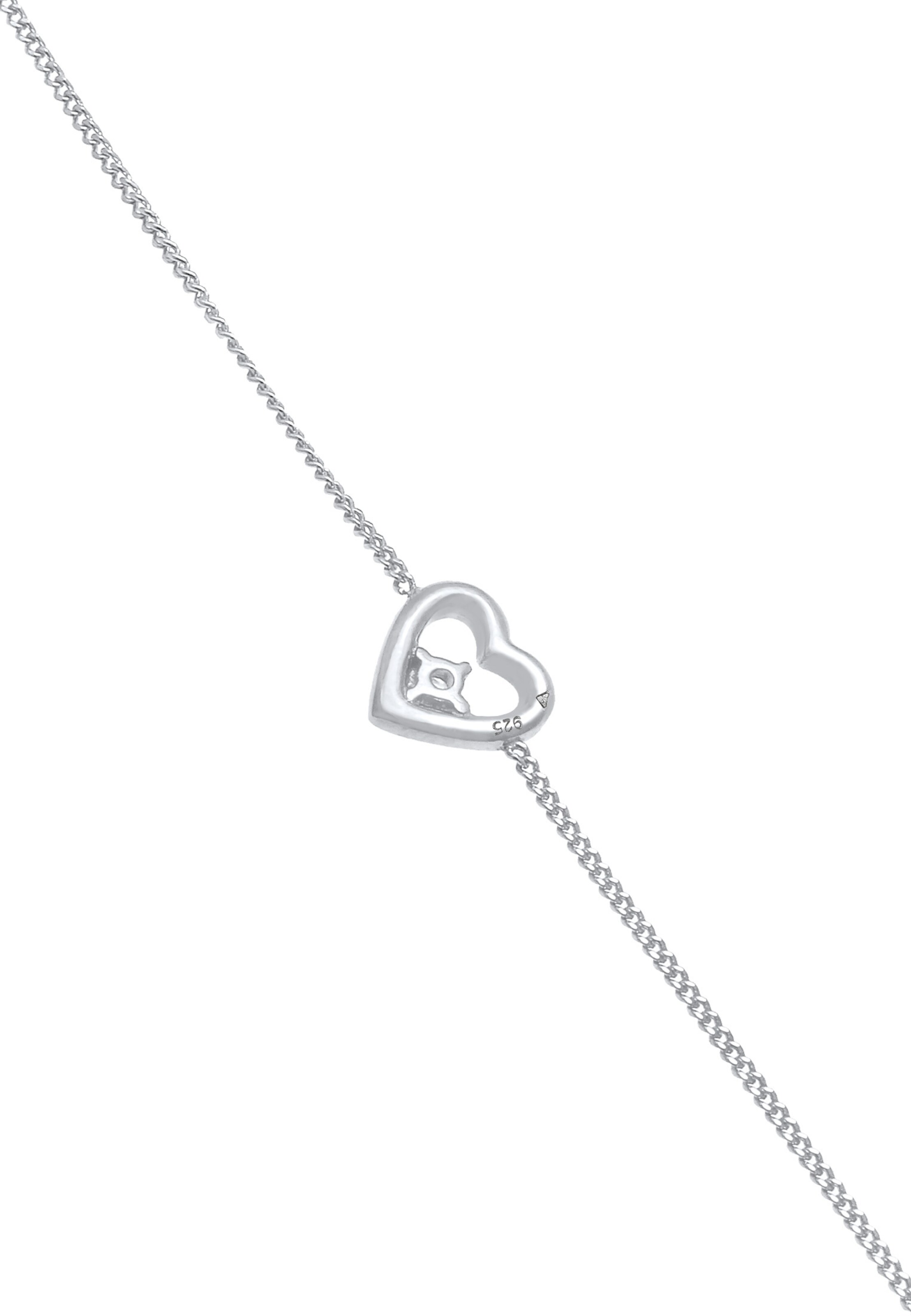 Elli DIAMONDS Armband Herz in Silber