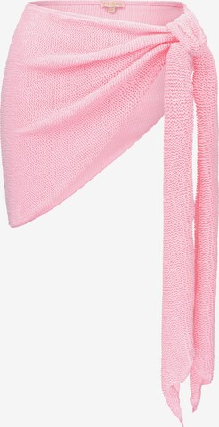 Moda Minx Skirt 'Scrunch Short Ruffle' in Pink: front