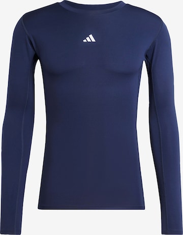 ADIDAS PERFORMANCETehnička sportska majica 'TECHFIT Compression' - plava boja: prednji dio