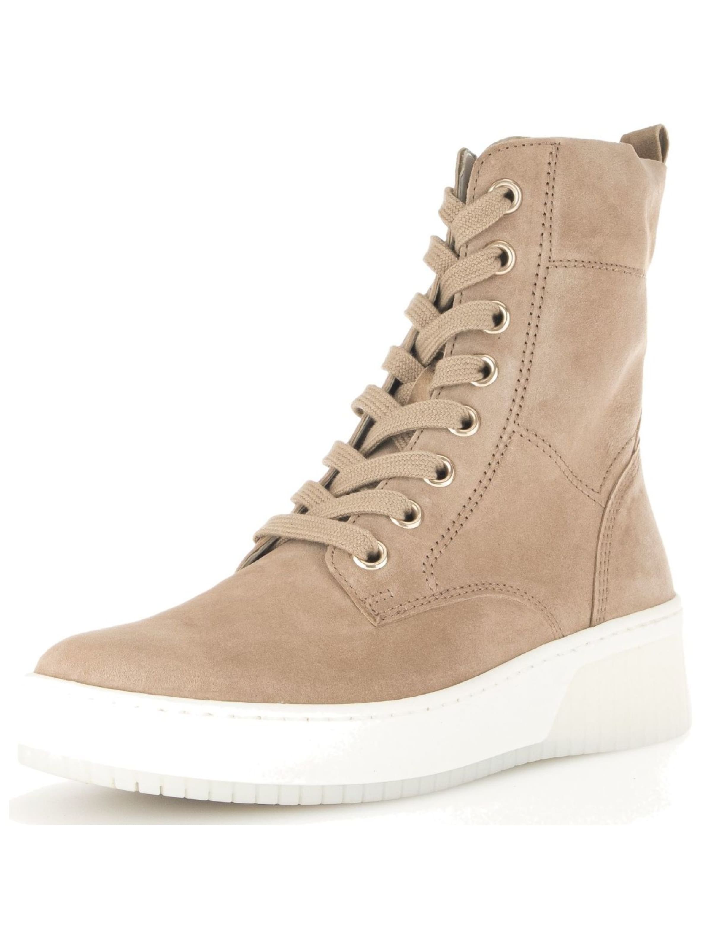 Bottines à lacets GABOR en beige : devant