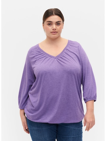 T-shirt 'Lone' Zizzi en violet : devant