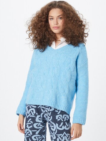 Zwillingsherz Sweater 'Fiona' in Blue: front