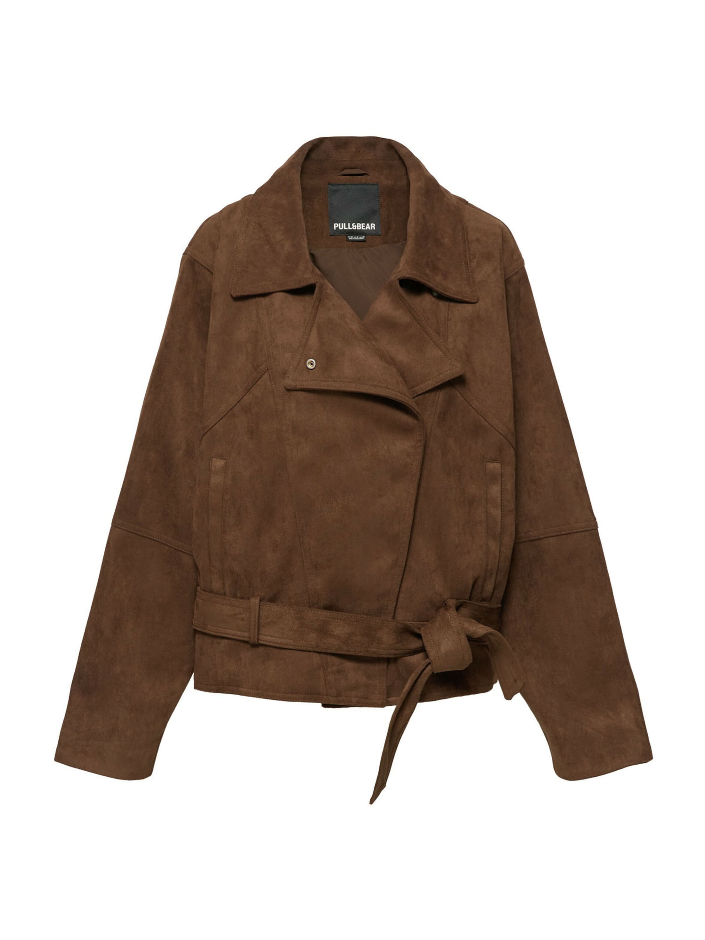 Pull&Bear Kurtka przejściowa w kolorze brązowy: przód
