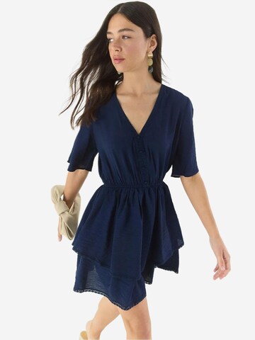 Bianco Lucci - Vestido em azul: frente