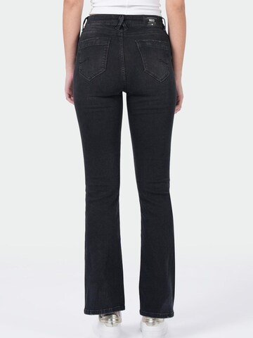 M.O.D MIRACLE OF DENIM - Acampanado Vaquero en negro
