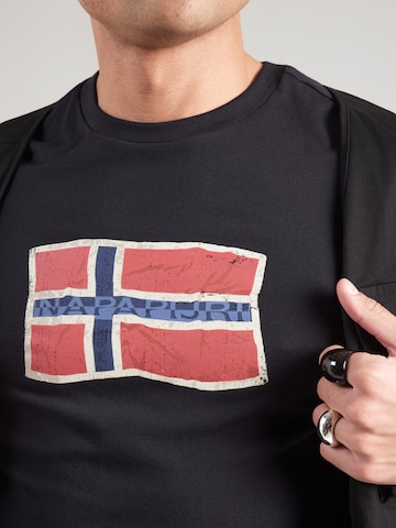 NAPAPIJRI T-Shirt 'MAHSA' in Schwarz