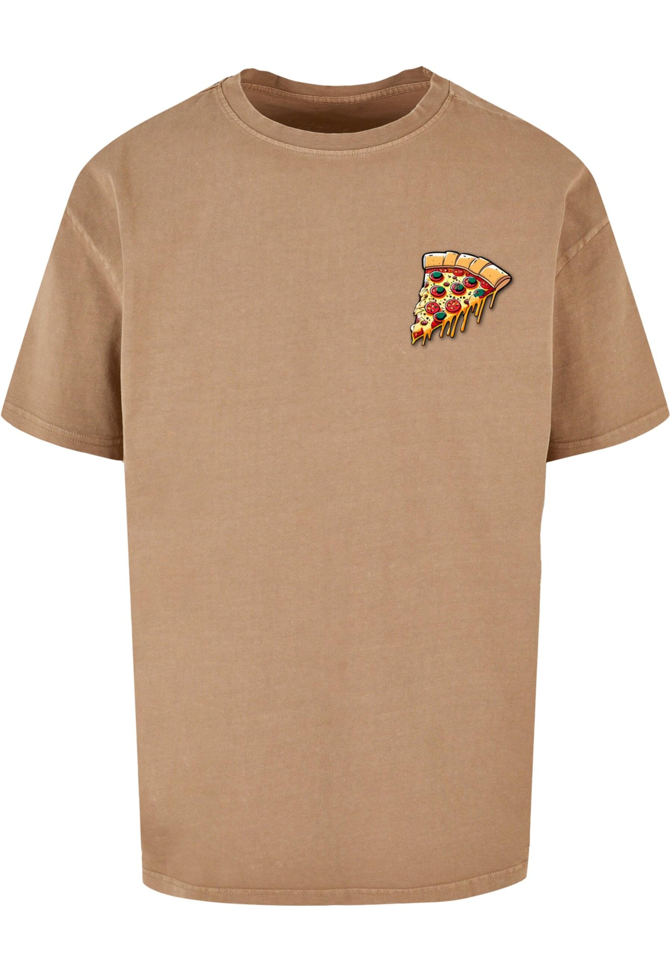 Merchcode Bluser & t-shirts 'Pizza Comic' i beige: forside