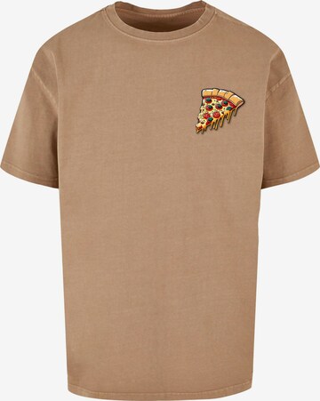 Maglietta 'Pizza Comic' di Merchcode in beige: frontale