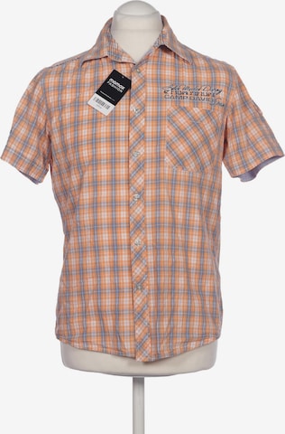 CAMP DAVID Button Up Shirt in S in Orange: front