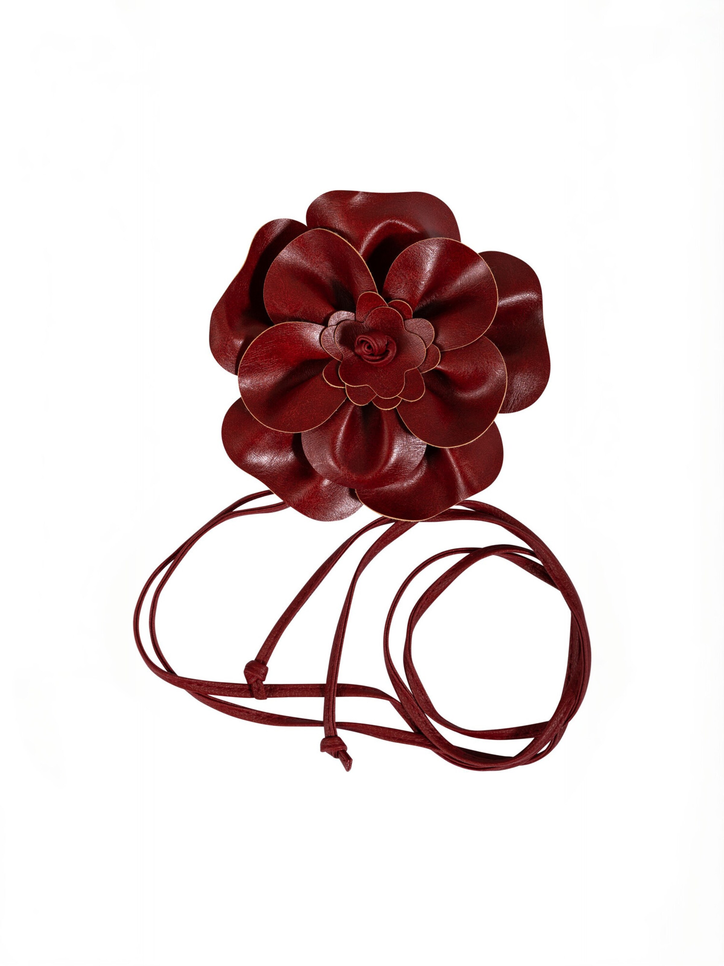 Ceinture ' Flower ' Coster Copenhagen en rouge : devant