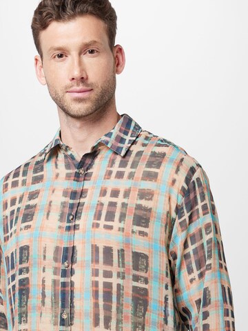 TOPMAN - Regular Fit Camisa em mistura de cores