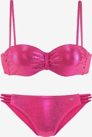 Bikini JETTE en rose : devant