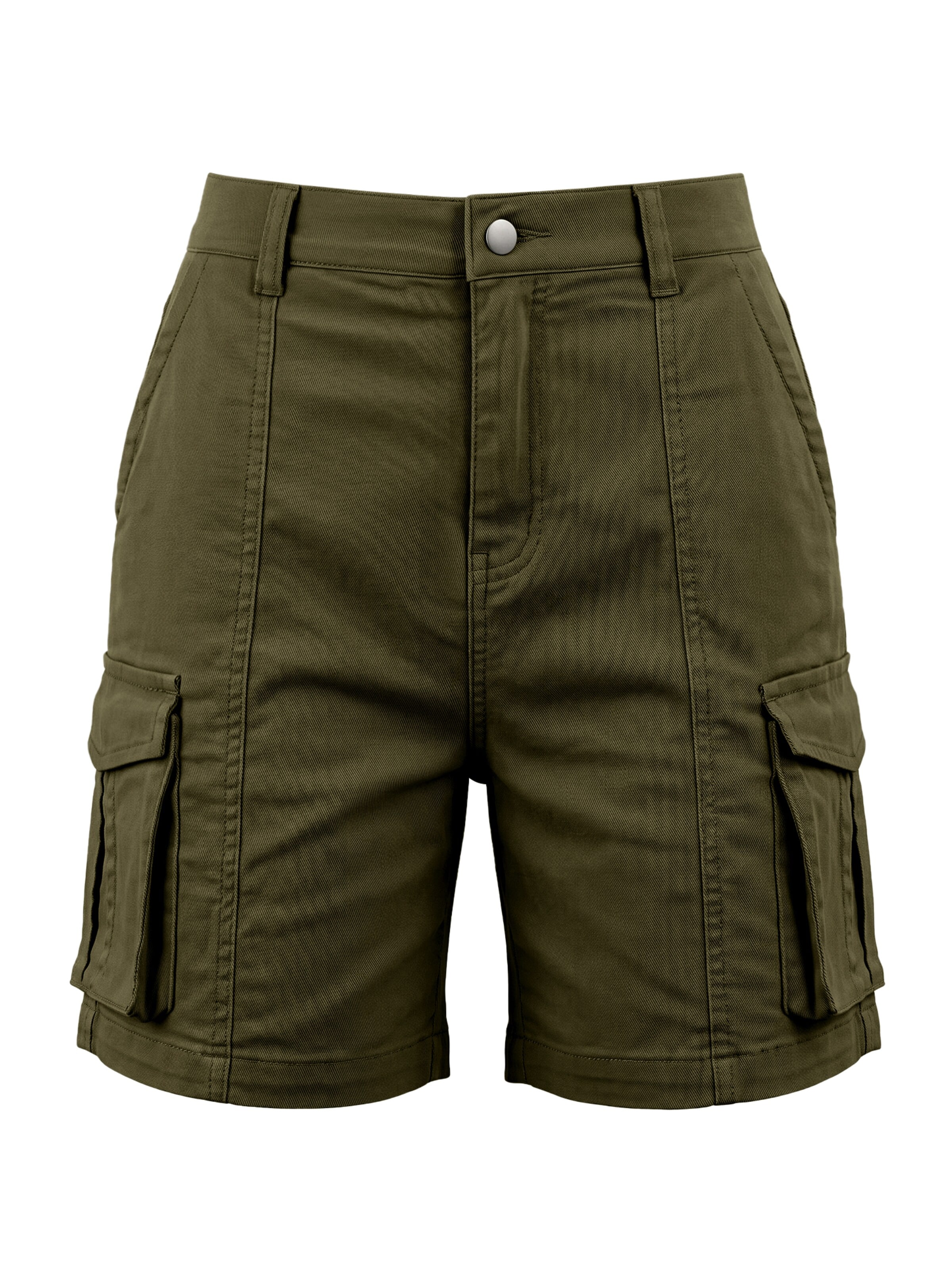 IVIR Regular Cargo Pants 'Kurze Hose Damen Bermuda Shorts Damen' in Green: front