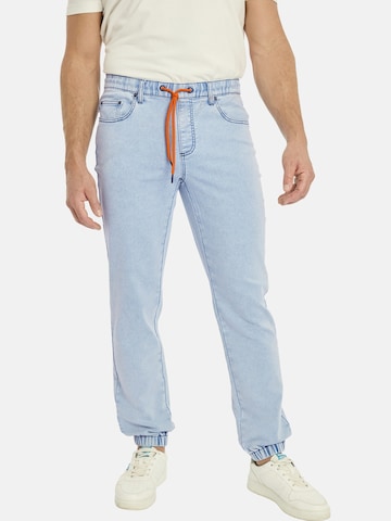 Jan Vanderstorm Loosefit Jeans ' Haapi ' in Blauw: voorkant