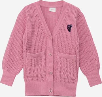 s.Oliver Knit cardigan in Pink: front