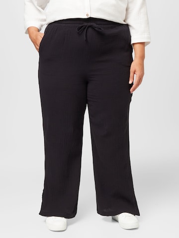 ONLY Carmakoma Flared Trousers 'CARTHEIS' in Black: front