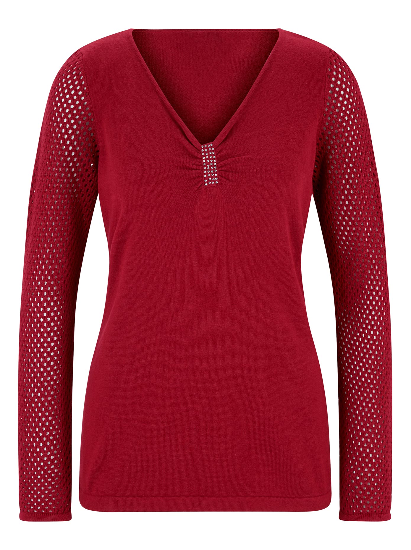 Donna p8yEF Ashley Brooke by heine Pullover in Rosso Ciliegia 
