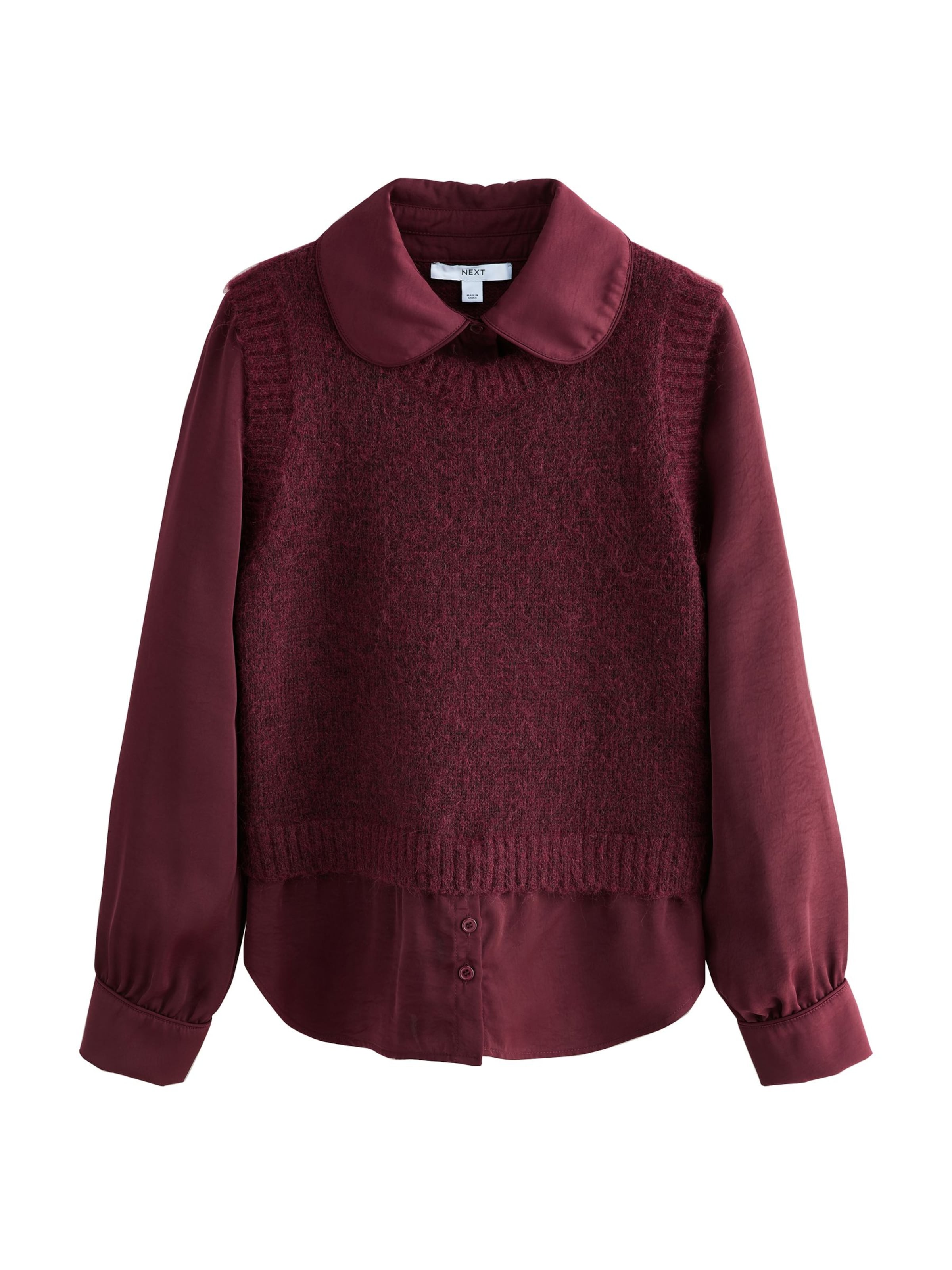 Next Blouse in de kleur Bourgogne, Productweergave