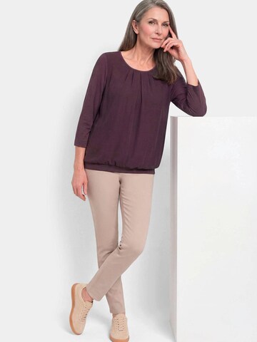 Goldner Bluse in Lila