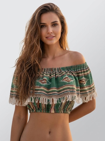 Miss June - Blusa 'Caracas' en verde