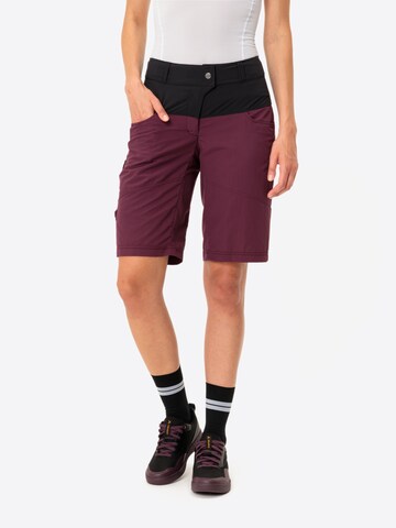 VAUDE Regular Outdoor trousers 'Qimsa' in Red: front