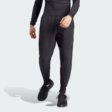 ADIDAS SPORTSWEAR Дънки Tapered Leg Спортен панталон 'Z.N.E. Premium' в черно