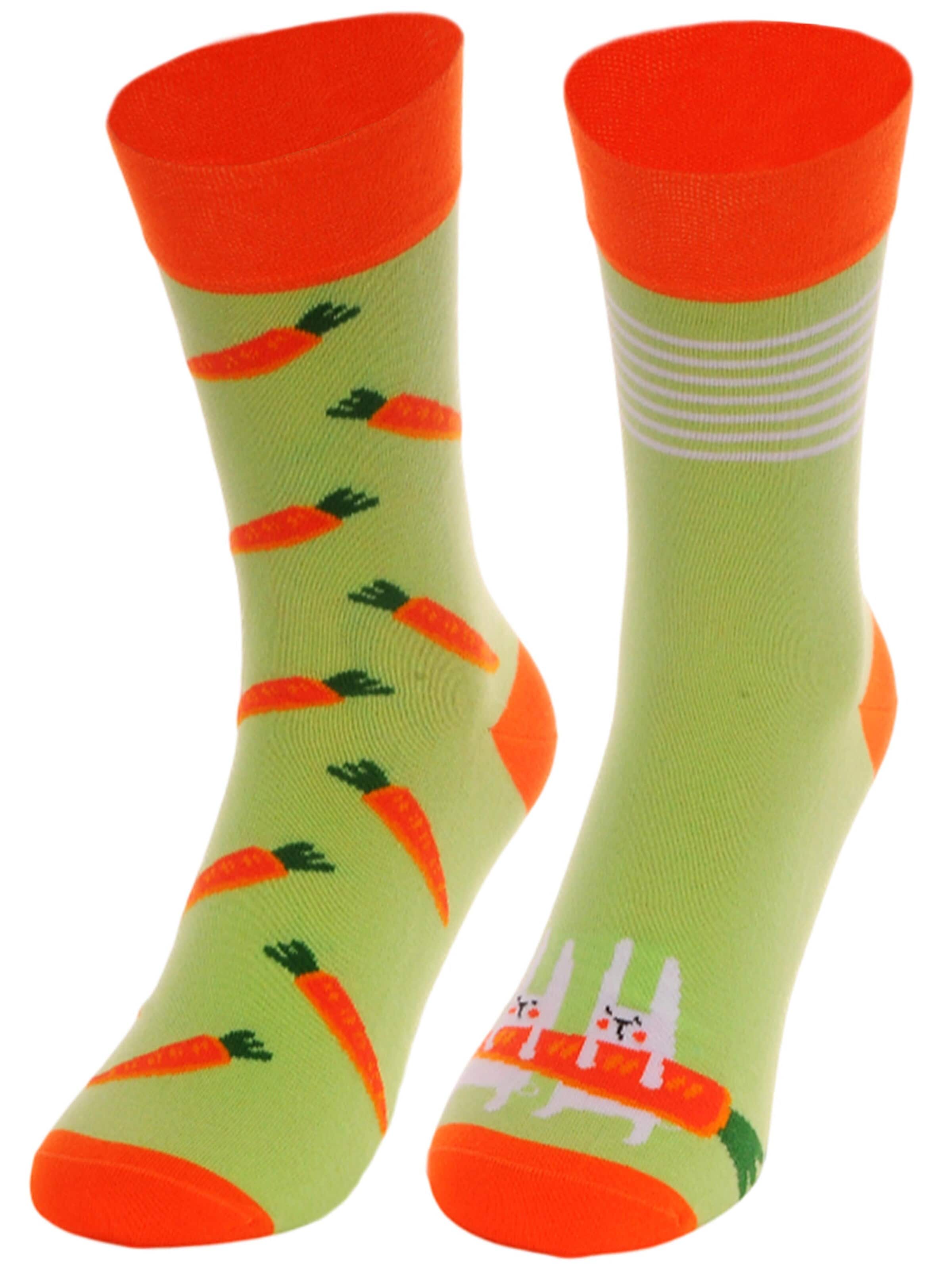 La Bortini Socks in Green: front