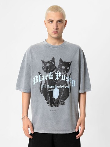VAMOS CLO - Camisa 'Universal City' em cinzento: frente