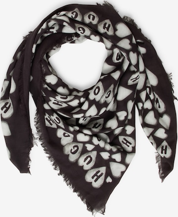 Foulard 'Alycia' HUGO en noir : devant