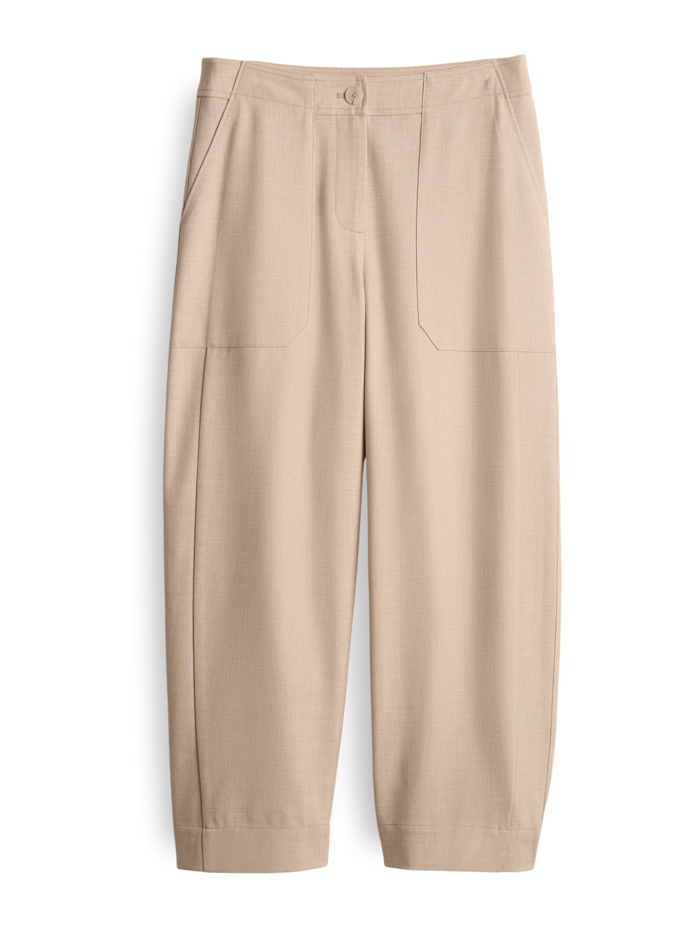 Effilé Pantalon 'Myha' OPUS en beige : devant