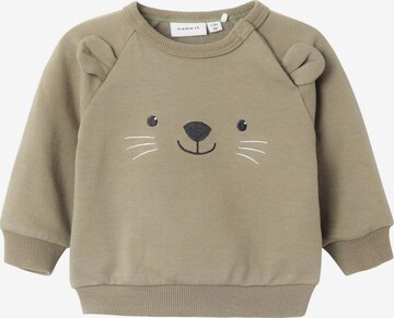 NAME IT Sweatshirt 'Tuggy' in Grün: predná strana