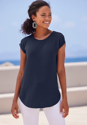 LASCANA Shirt in Blue: front