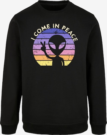 Sweat-shirt 'Alien Peace Sunset' F4NT4STIC en noir : devant