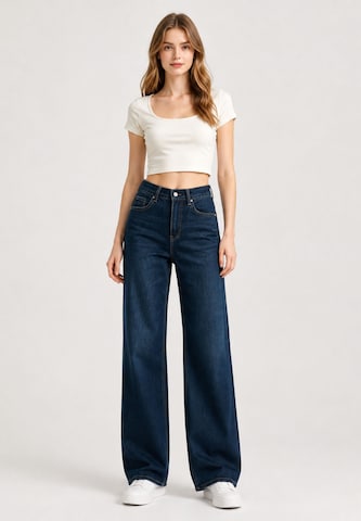 Wide leg Jeans di Elara in blu