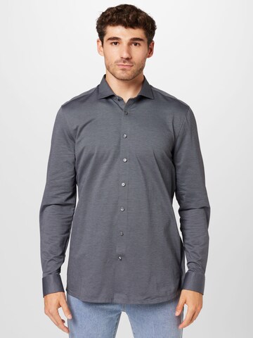 OLYMP Regular fit Button Up Shirt in Grey: front