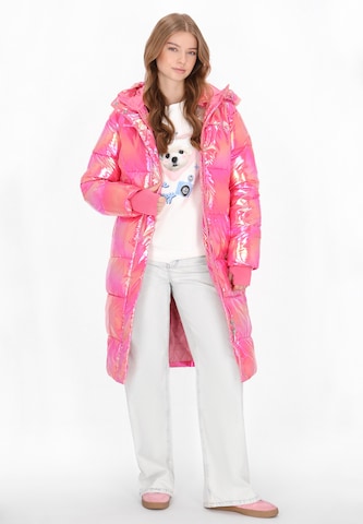 Manteau mi-saison MYMO en rose