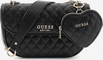 GUESS Torba na ramię 'ATABEY' w kolorze czarny: przód