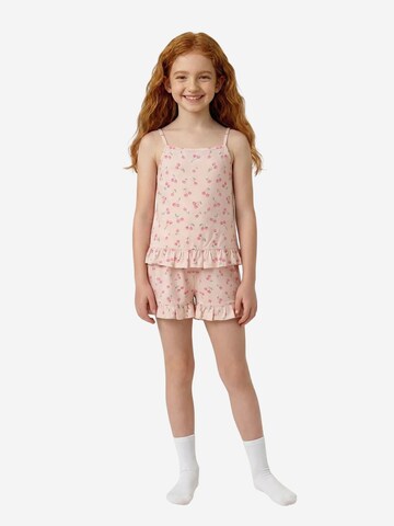 Penti Pyžamo 'PENTI Mädchen-Pyjama-Set Pinky Kiraz mit kurzen Ärmeln' – pink: přední strana