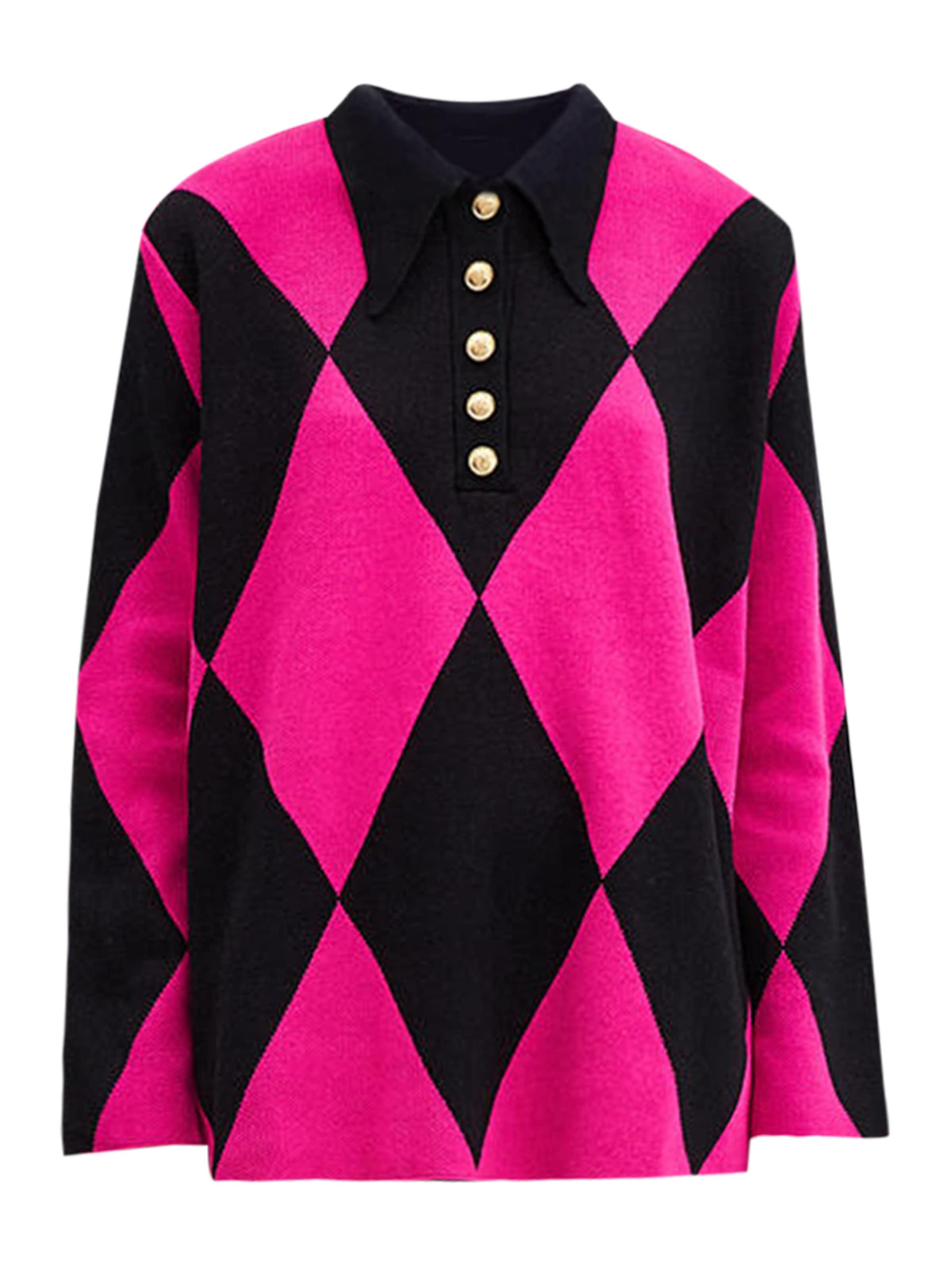 Touche Prive Trui in Roze: voorkant