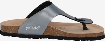 Palado by Sila Sahin T-Bar Sandals 'Kos' in Grey