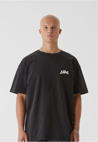 Lost Youth Shirt 'Pizza Essentials' in Zwart