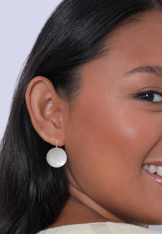 Nenalina Earrings 'Geo' in Silver: front